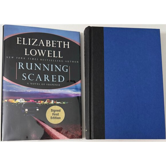 Running Scared Signed First Edition 2002 Elizabeth Lowell HC DJ Thriller Morrow - Picture 1 of 12